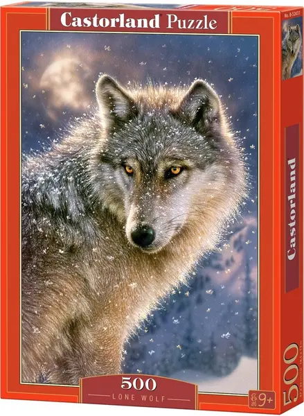 Puzzle Castorland din 500 de piese - Lup singuratic