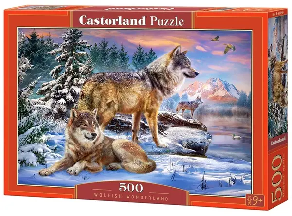 Puzzle Castorland din 500 de piese - Lupi de basm
