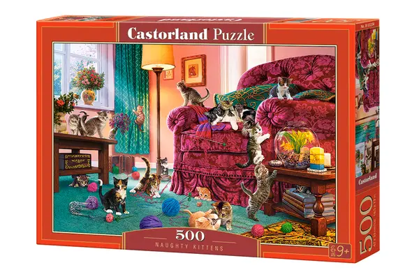Puzzle Castorland din 500 de piese - Pisici obraznici