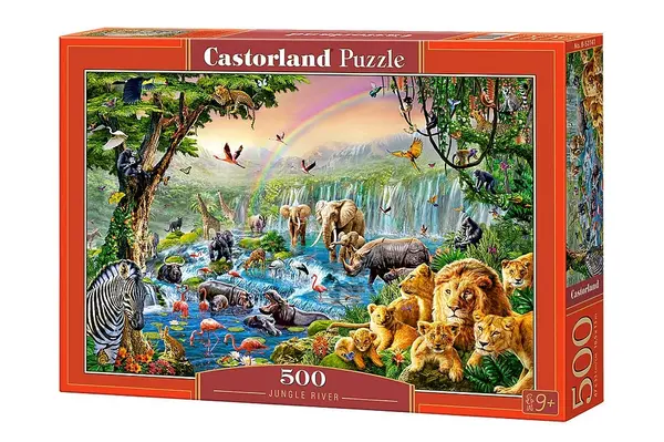 Puzzle Castorland din 500 de piese - Rau in jungla