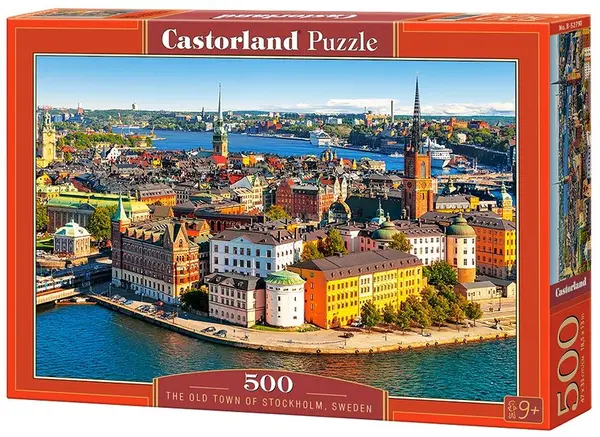 Puzzle Castorland din 500 de piese - Stockholm, vechiul oras
