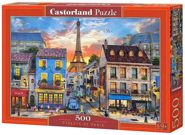 Puzzle Castorland din 500 de piese - Strazile Parisului