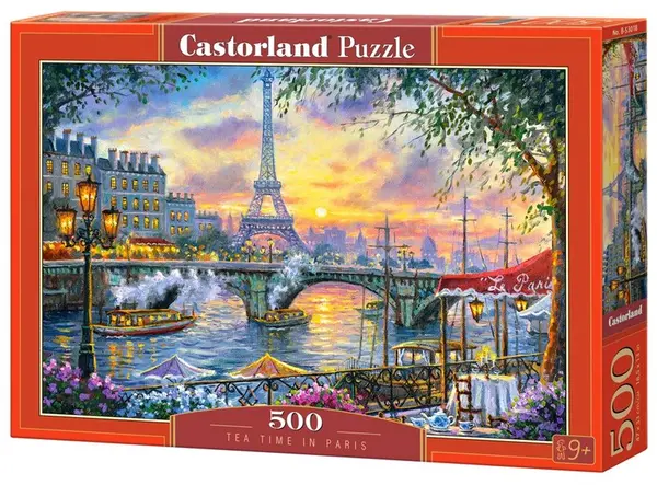 Puzzle Castorland din 500 de piese - Timp pentru ceai in Paris