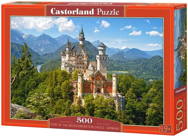 Puzzle Castorland din 500 de piese - View of the Neuschwanstein Castle, Germany