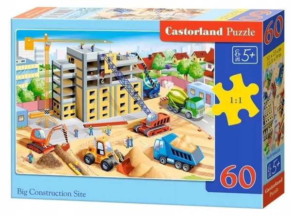 Puzzle Castorland din 60 de piese - Activitate de constructii