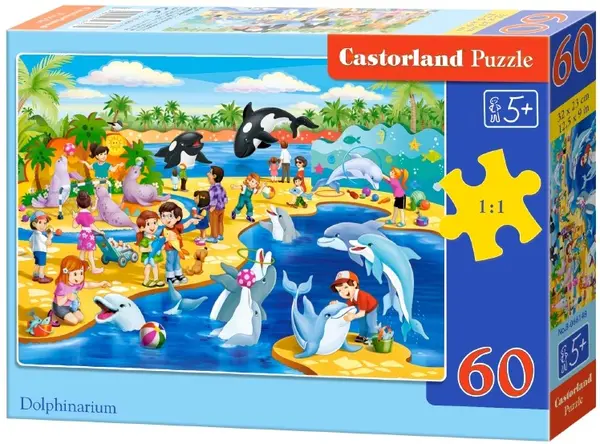 Puzzle Castorland din 60 de piese - Delfinariu