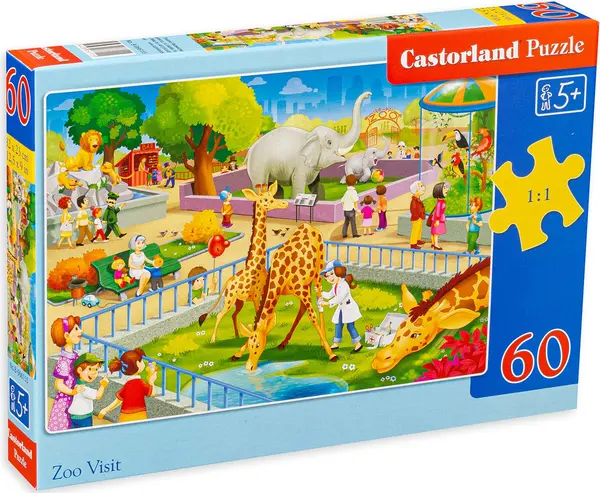 Puzzle Castorland din 60 de piese - În grădina zoologică