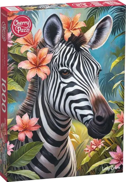 Puzzle Cherry Pazzi din 1000 piese -Doamna Zebră