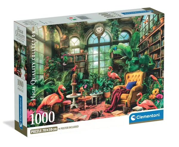 Puzzle Clementoni, Biblioteca din sera, 1000 piese