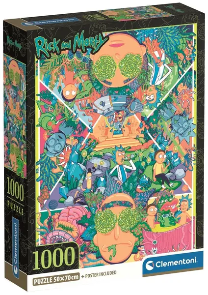 Puzzle Clementoni de 1000 piese - Rick and Morty, varianta 2