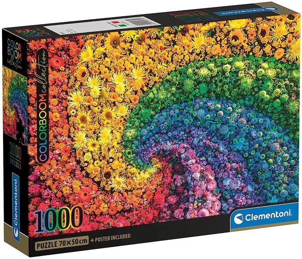 Puzzle Clementoni din 1000 de piese - Vârtej colorat