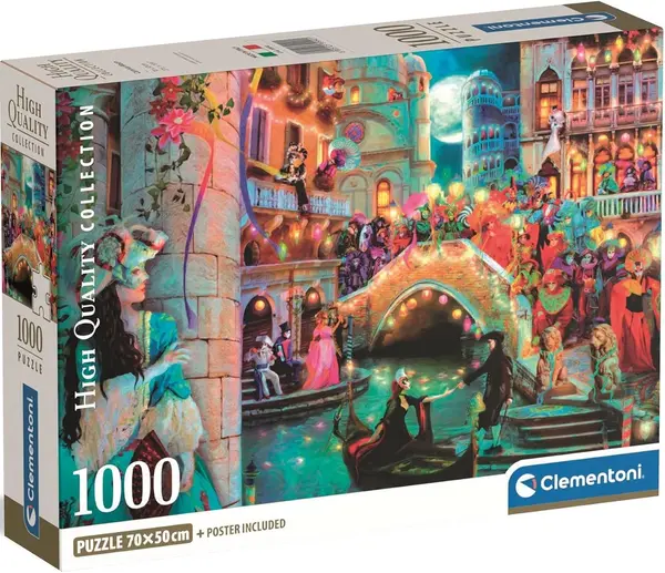 Puzzle Clementoni din 1000 piese - Luna Carnavalului