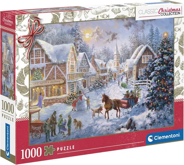 Puzzle Clementoni din 1000 piese - Pregătirea Crăciunului