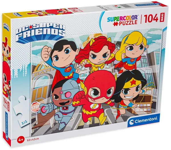 Puzzle Clementoni din 104 de maxi piese - Super prieteni