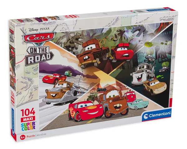 Puzzle Clementoni din 104 de piese - Mașini