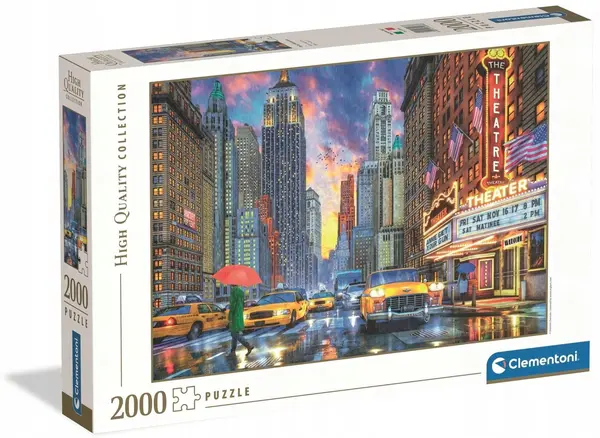 Puzzle Clementoni din 2000 de piese - Manhattan ploios