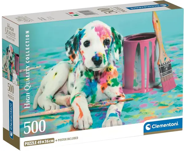 Puzzle Clementoni din 500 piese - Dalmatianul amuzant
