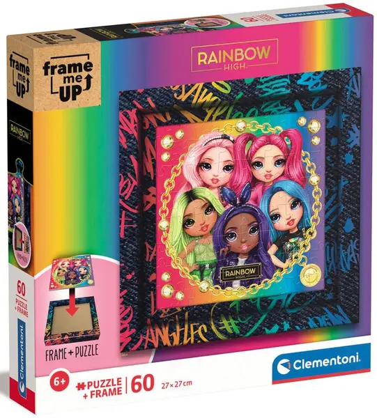 Puzzle Clementoni din 60 de piese - The Rainbow Girls