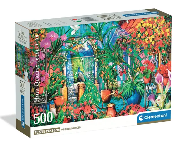 Puzzle Clementoni, Paun in sera, 500 piese