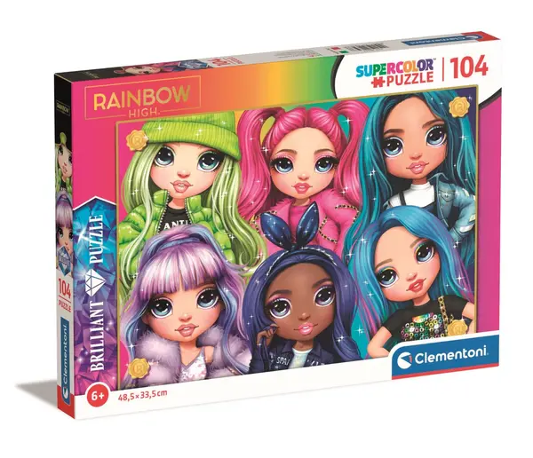 Puzzle Clementoni, Rainbow High Brilliant, 104 piese
