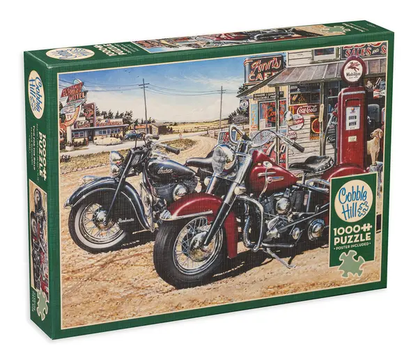 Puzzle Cobble Hill din 1000 de piese - Amandoi pe drum, Lance Russwurm