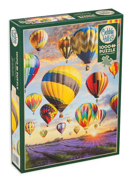 Puzzle Cobble Hill din 1000 de piese - Baloane cu aer fierbinte, Greg Giordano