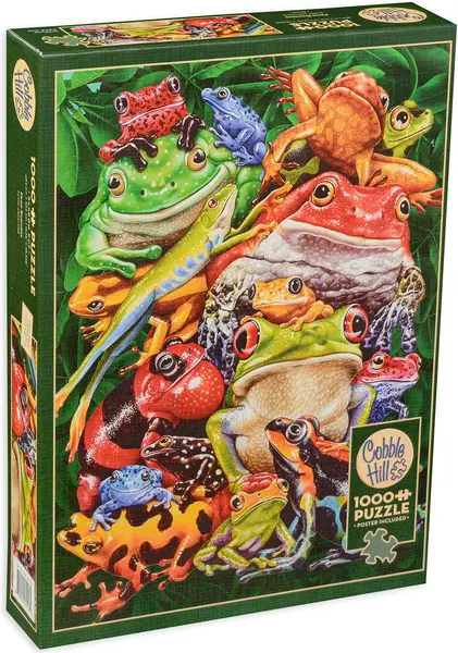Puzzle Cobble Hill din 1000 de piese - Broscute