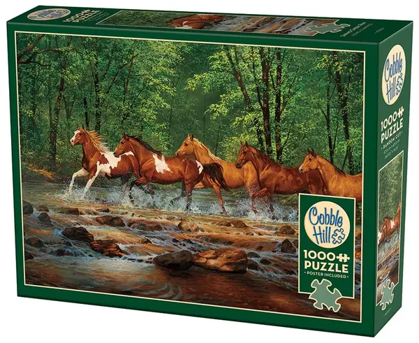 Puzzle Cobble Hill din 1000 de piese - Fuga lângă pârâu