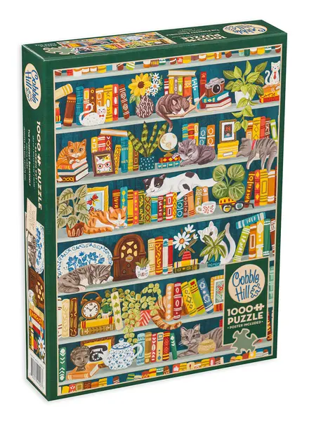 Puzzle Cobble Hill din 1000 de piese - Marea bibliotecă