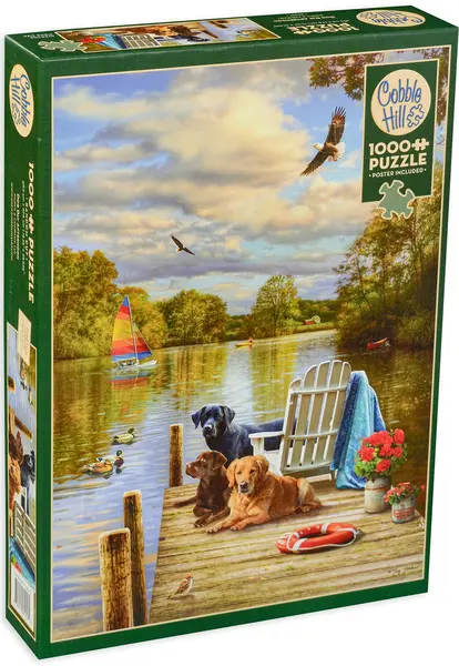 Puzzle Cobble Hill din 1000 de piese - O zi langa rau