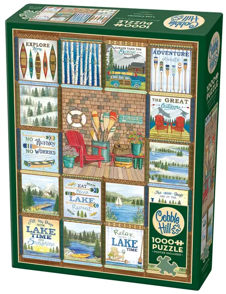 Puzzle Cobble Hill din 1000 de piese - Țara lacurilor