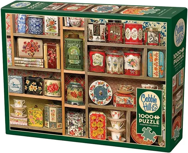Puzzle Cobble Hill din 1000 piese - Cutii vintage