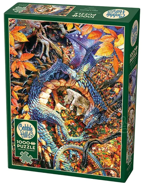 Puzzle Cobble Hill din 1000 piese - Dragonul lui Abby