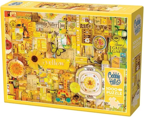 Puzzle Cobble Hill din 1000 piese - Galben