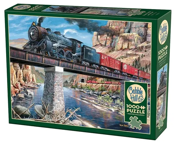 Puzzle Cobble Hill din 1000 piese - Pietre, oțel și abur