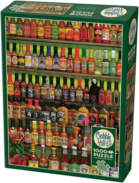 Puzzle Cobble Hill din 1000 piese - Sosuri picante