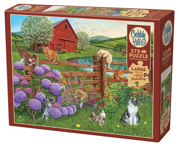 Puzzle Cobble Hill din 275 piese - Pisici de fermă