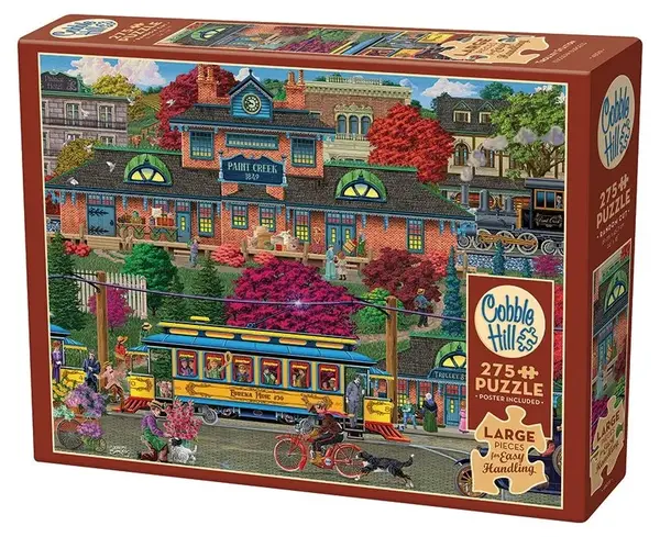 Puzzle Cobble Hill din 275 piese - Stație de troleibuz