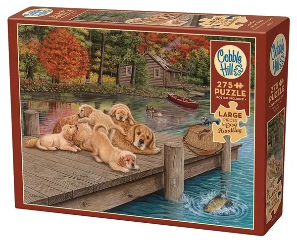 Puzzle Cobble Hill din 275 piese - Zi leneșă în port