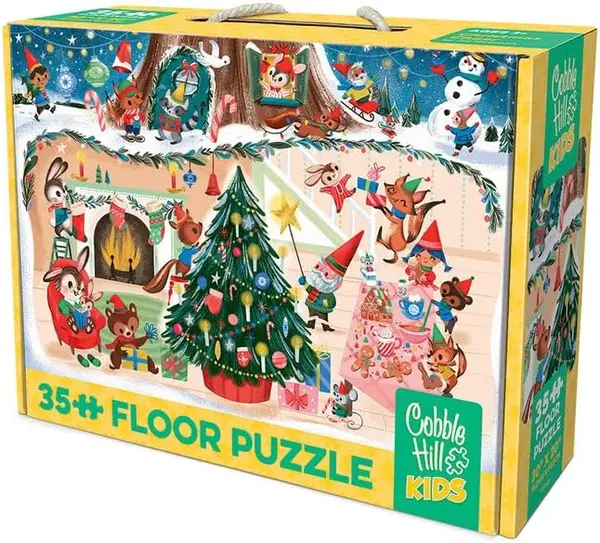 Puzzle Cobble Hill din 35 de piese - Atmosferă de Crăciun