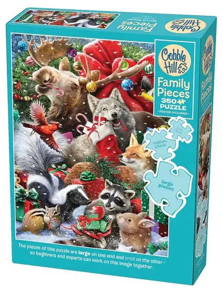 Puzzle Cobble Hill din 350 de piese XXL - Atmosferă festivă