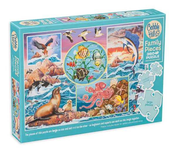 Puzzle Cobble Hill din 350 XXL de piese - Magic of the Ocean