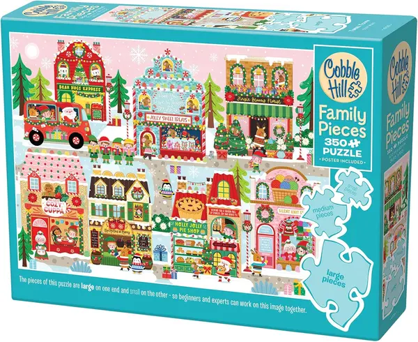Puzzle Cobble Hill din 350 XXL piese - Orașul strălucitor