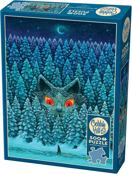 Puzzle Cobble Hill din 500 de piese - Cineva pândește în întuneric