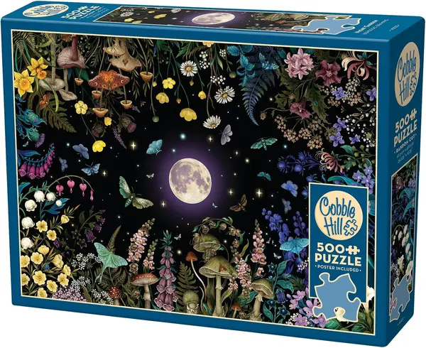 Puzzle Cobble Hill din 500 de piese - Grădina de noapte