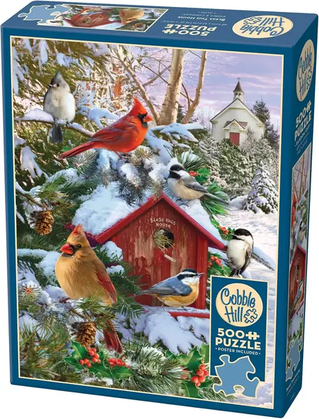Puzzle Cobble Hill din 500 de piese - Idilia de iarnă