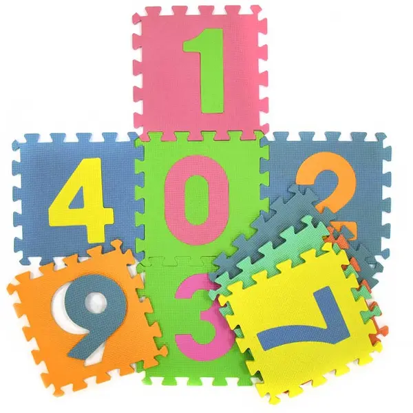Puzzle covor pentru copii Robetoy - Cifre de la 0 la 9