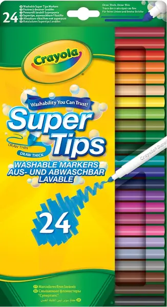 Puzzle Crayola Super Tips din 24 de piese - Culori