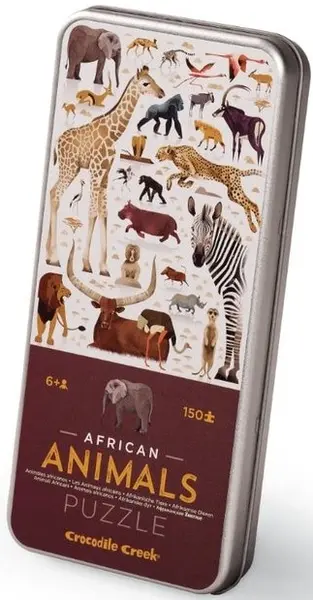 Puzzle Crocodile Creek din 150 de piese - Animale africane