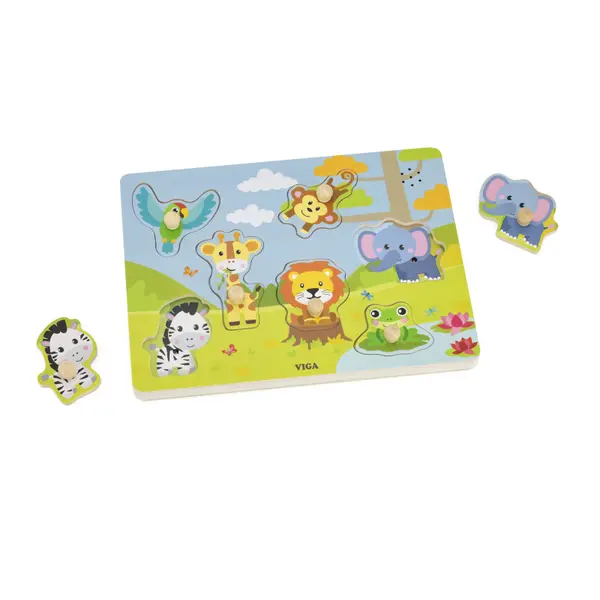 Puzzle cu sunete Animale din Jungla